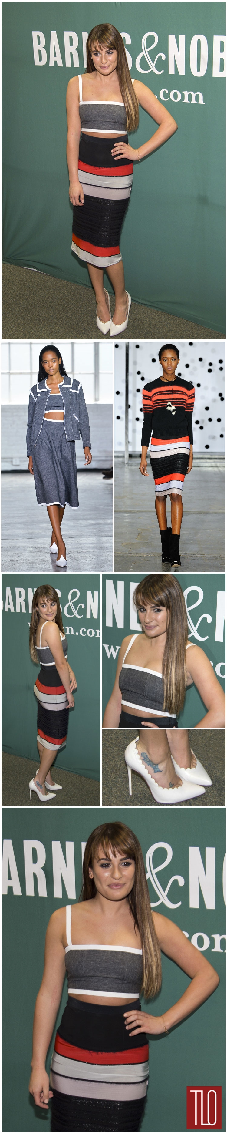 Lea Michele Brunette Ambition Book Signing Nyc The Grove La Tom Lorenzo