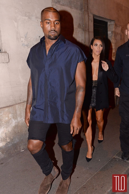 Kim Kardashian and Kanye West at Paris Fashion Week | Tom ...
