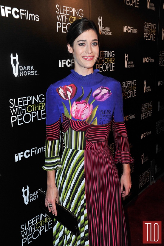Werq Lizzy Caplan In Mary Katrantzou At The Sleeping With Other People La Premiere Tom