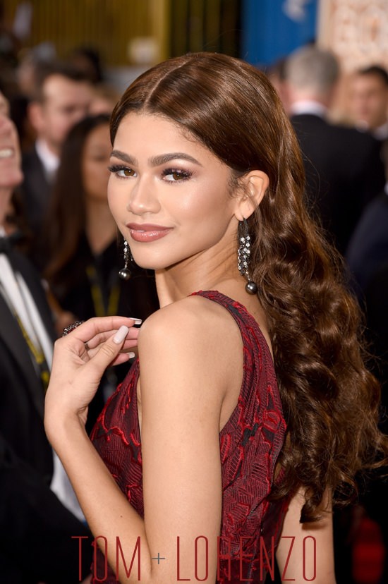 Golden Globes WERQ: Zendaya Coleman in Marchesa | Tom + Lorenzo
