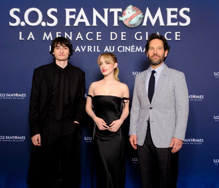 Finn Wolfhard Mckenna Grace And Paul Rudd At The Ghostbusters Frozen