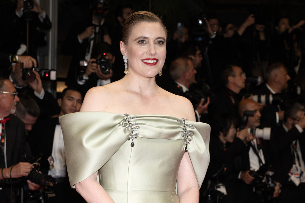 Cannes Film Festival Greta Gerwig In Prada At The Shrouds Pre