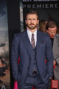 Chris Evans in Gucci at the 