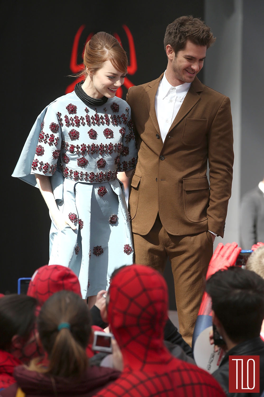 Pairs Division: Emma Stone and Andrew Garfield at The Amazing