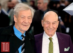 Sir Ian McKellen and Patrick Stewart at the 