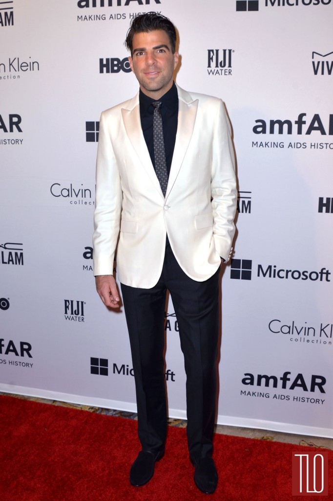 Zachary Quinto at the 2014 amfAR Inspiration Gala - Tom + Lorenzo