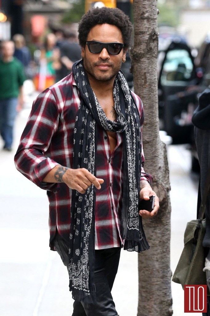 Lenny Kravitz in New York City - Tom + Lorenzo