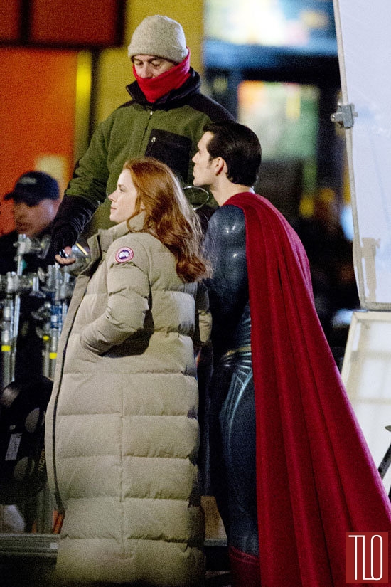 Confira Henry Cavill e Amy Adams no set de filmagens de Batman V Superman, Notícias