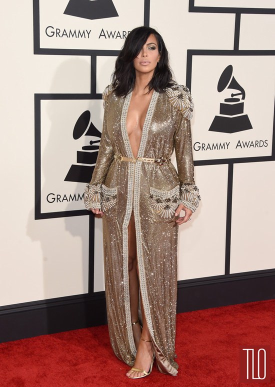 26-2015-Grammy-Awards-Red-Carpet-Rundown-Kim Kardashian