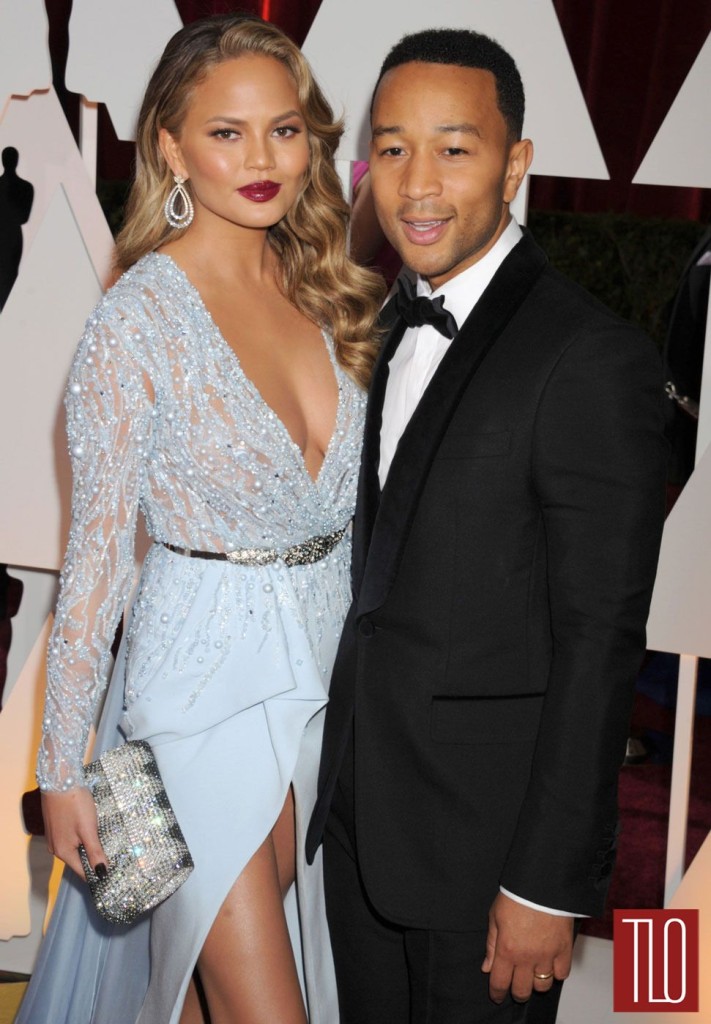 Chrissy Teigen and John Legend at the Oscars | Tom + Lorenzo