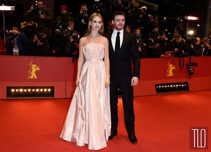 Lily James Richard Madden Cinderella Movie Premiere Red Carpet Berlinale Film Festival Red Carpet Fashion Dior Tom Lorenzo Site Tlo 9 Tom Lorenzo