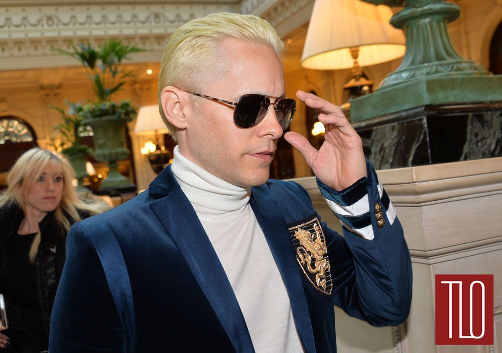 Jared Leto Bleach Blonde Hair Paris Fashion Week 1 Tom Lorenzo