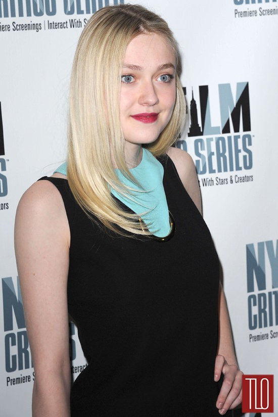 Dakota Fanning in Versace at 