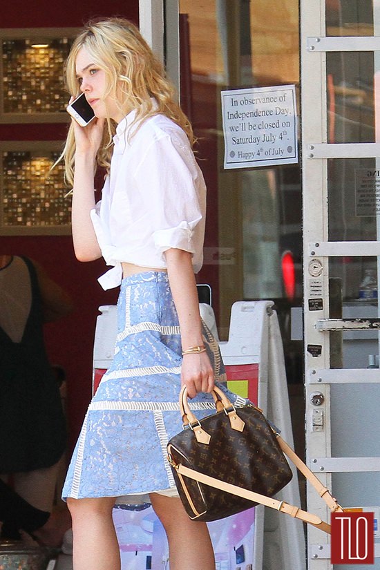 Elle Fanning Lunches in West Hollywood | Tom + Lorenzo