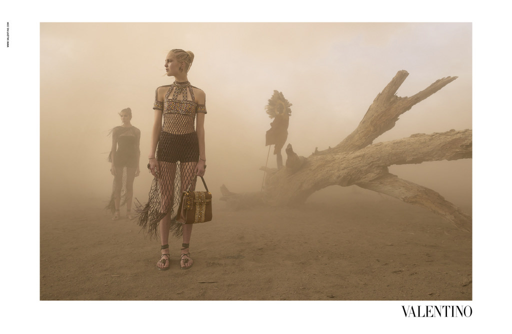 Valentino Spring 2016 Campaign shot in Amboseli Park in Kenya.