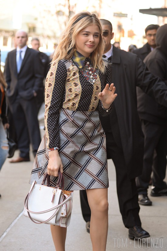 April 14, 2016: Chloe Grace Moretz arriving at the Tribeca Film Festival in New York City. Mandatory Credit: Elder Ordonez/INFphoto.com Ref: infusny-160