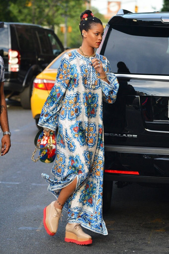 Rihanna Heads Out in NYC in Dolce&Gabbana | Tom + Lorenzo