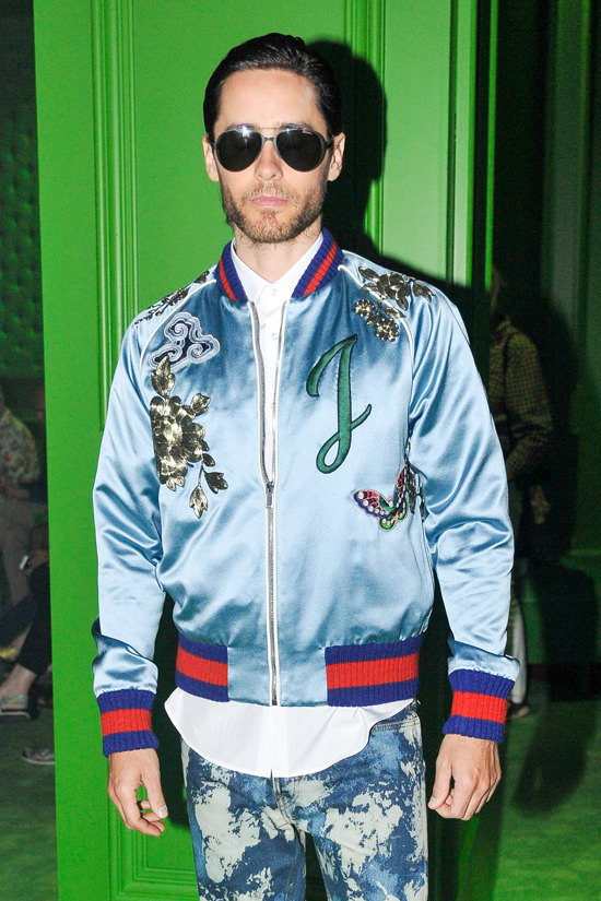 Jared Leto at the Gucci Fashion Show  Tom + Lorenzo