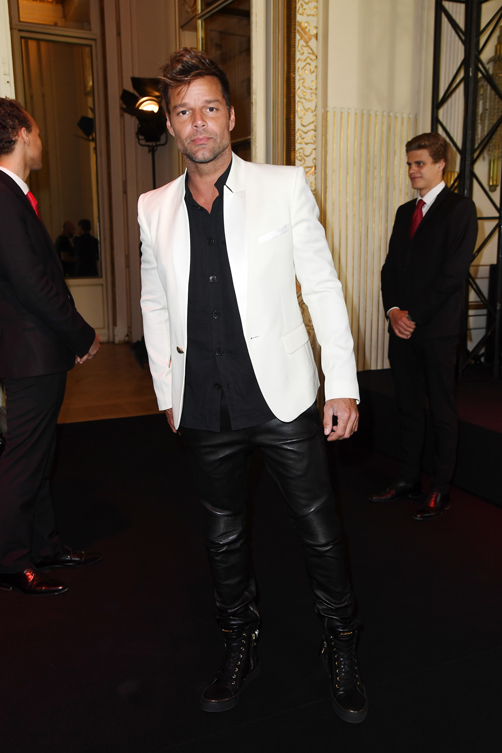 Ricky Martin at the Balmain Menswear Show | Tom + Lorenzo