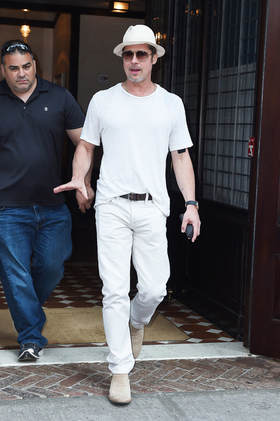 Brad-Pitt-GOTS-Tribeca-NYC-HTTWO-Street-Style-Fashion-Tom-Lorenzo-Site (5)