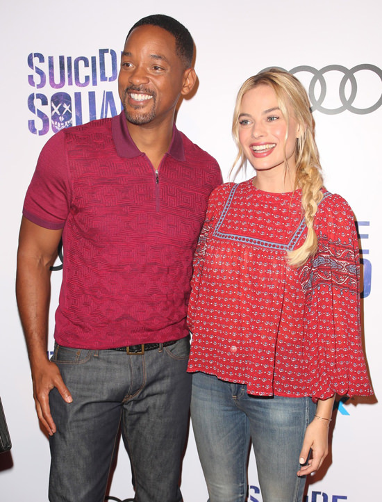 Will Smith and Margot Robbie at The Suicide Squad’s Belle Reve Penitentiary...