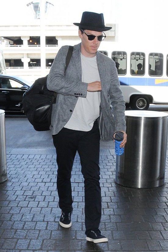 Benedict Cumberbatch Departs from LAX | Tom + Lorenzo