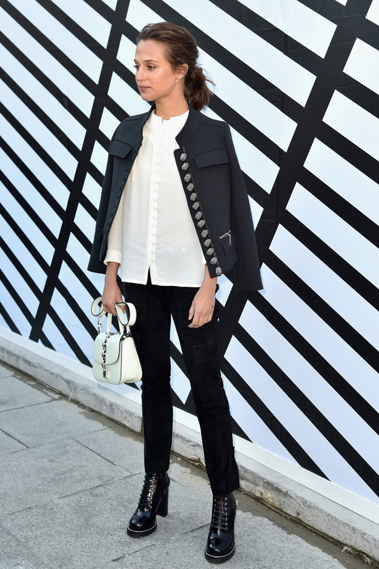 Alicia Vikander at the Louis Vuitton Fashion Show | Tom + Lorenzo