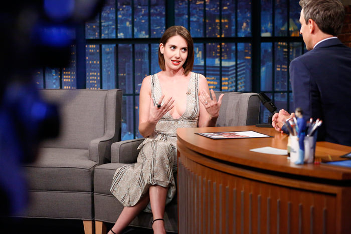 Alison Brie Takes The Plunge On Late Night With Seth Meyers Tom 