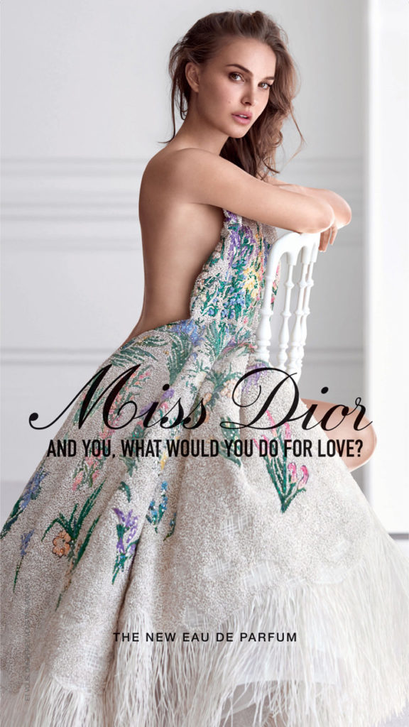 Natalie Portman Naked Miss Dior Eau de Parfum Campaign 