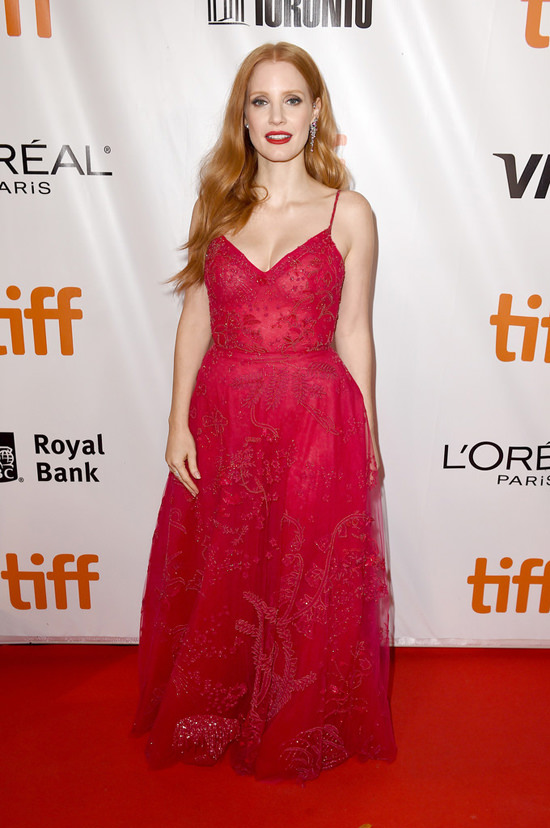 Style File: Jessica Chastain Runs the Style Gamut at the Toronto ...