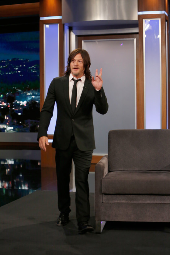 Norman Reedus The Walking Dead Jimmy Kimmel Live Tv Style Tom