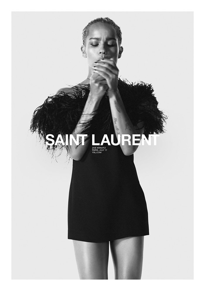 Zoë Kravitz for Saint Laurent's Spring 2018 Campaign | Tom + Lorenzo