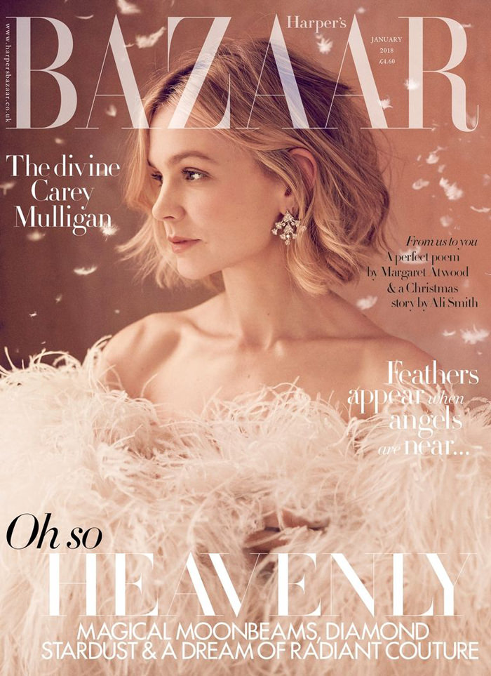 Carey Mulligan Covers the January Issue of Harper's Bazaar UK Magazine ...