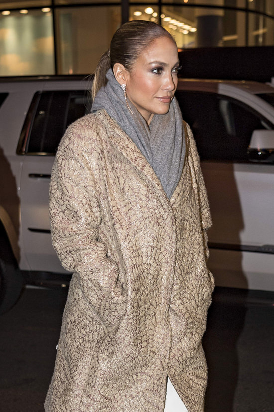 Clothing or Costume? Jennifer Lopez Arrives on the Set of 