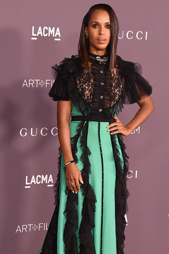 kerry washington the prom gucci dress