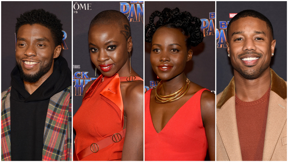 The Cast of "Black Panther" at the "Welcome to Wakanda 