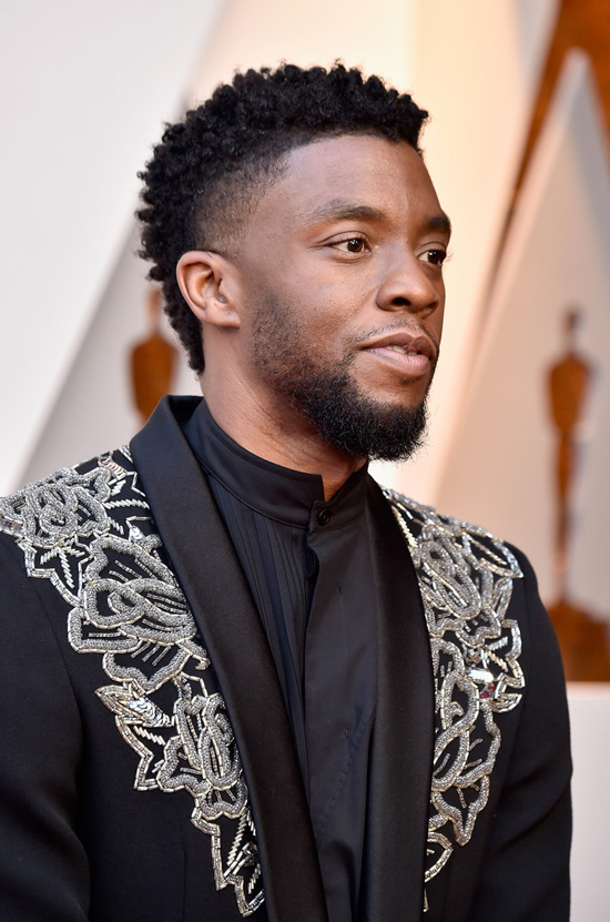 Oscars 2018 Red Carpet Report: Chadwick Boseman, King of ...