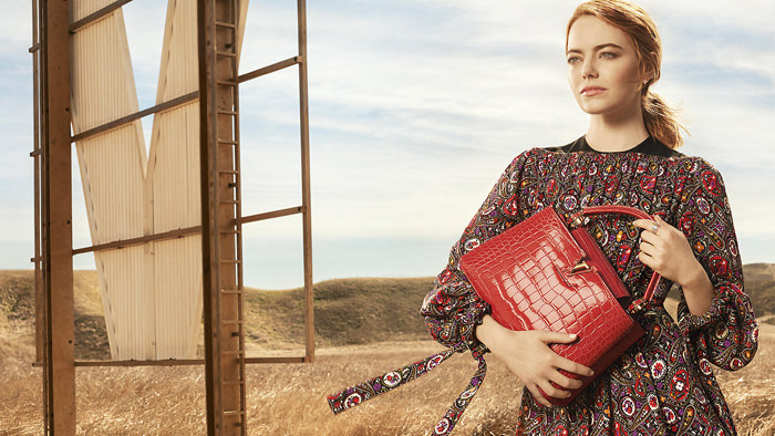 Emma Stone for Louis Vuitton&#39;s &quot;Spirit of Travel&quot; 2018 Ad Campaign | Tom + Lorenzo