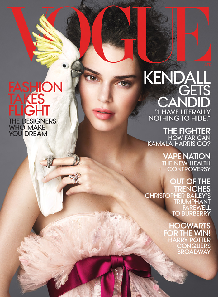 Kendall Jenner Covers Vogue S April Issue Tom Lorenzo