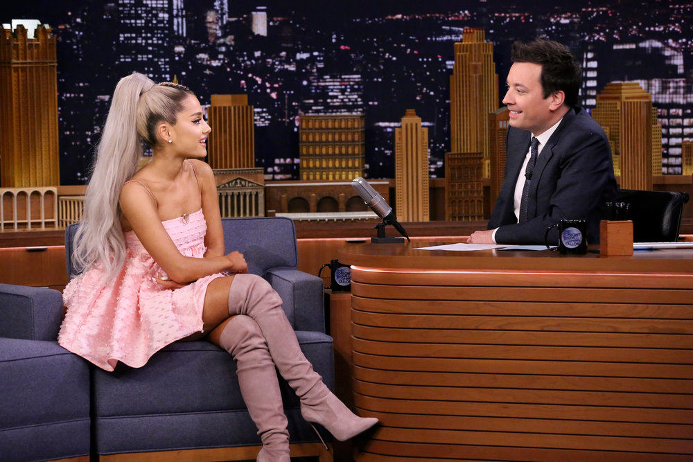 Ariana Grande Stays The Course On The Tonight Show Starring