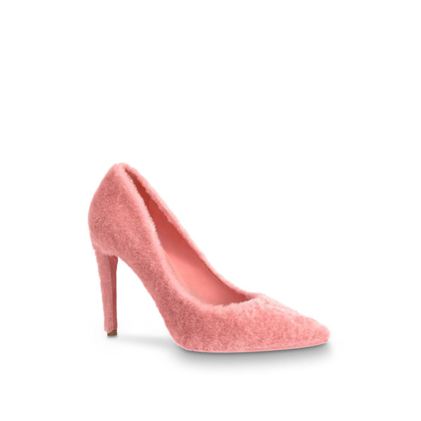 louis vuitton slippers pink fur