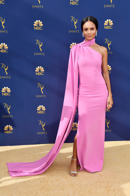 brandon maxwell pink dress