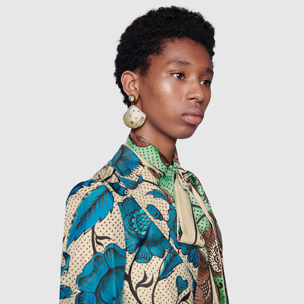 gucci shell earrings