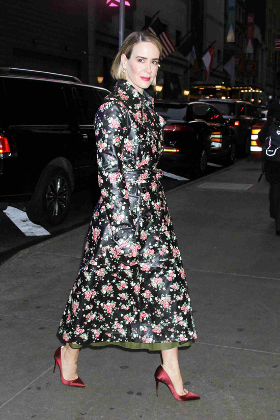 Style File: Sarah Paulson in Valentino and Michael Kors Collection ...