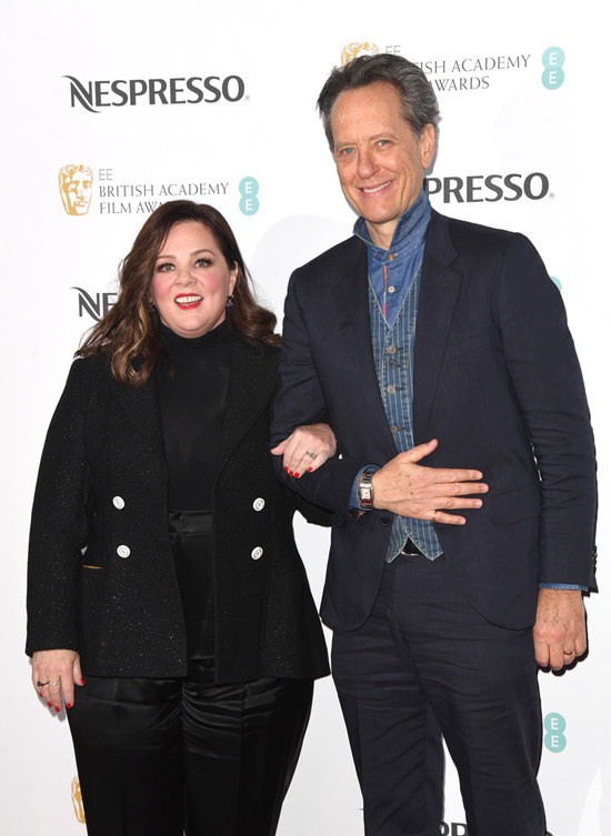 Melissa McCarthy and Richard E. Grant at the BAFTA Nominees Party - Tom ...