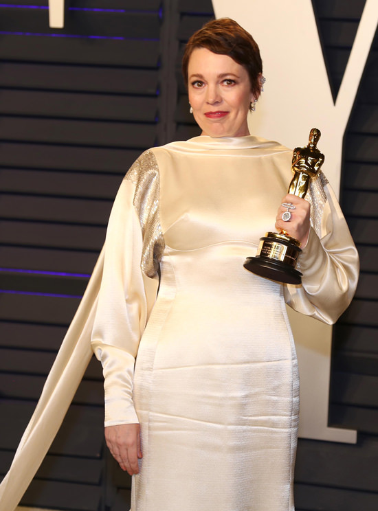 Oscars 2019: Olivia Colman in Stella McCartney at the Vanity Fair Party ...