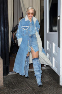 Rita Ora Drowns Herself in Denim While Strolling Out and About in New ...