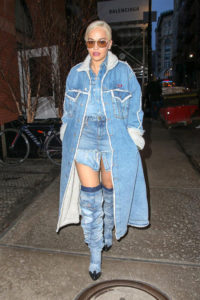 Rita Ora Drowns Herself in Denim While Strolling Out and About in New ...