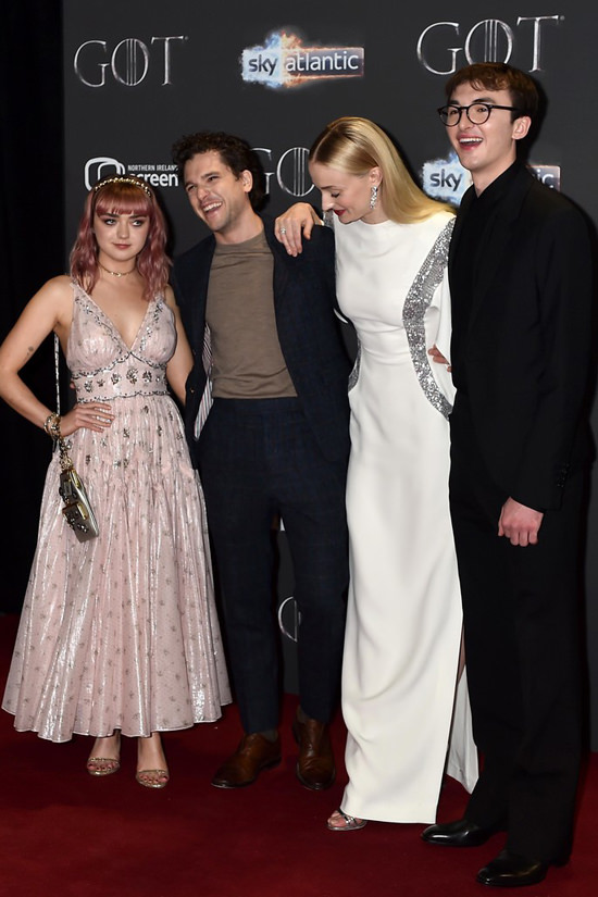 Sophie Turner Louis Vuitton Dress Game of Thrones Premiere