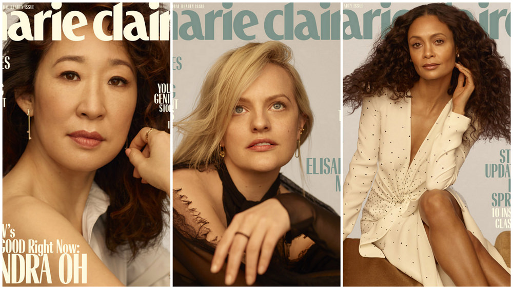 Sandra Oh, Elisabeth Moss, and Thandie Newton for Marie Claire’s 'Women